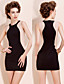  TS Waist Curved Color Block Jersey Dress