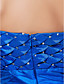  espaguete vestido de baile Correias curto / mini vestido de cocktail de tafetá com alças removíveis