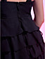  A-line Scoop Short/ Mini Chiffon Cocktail Dress