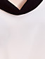  TS Color Block Collar Blouse Shirt