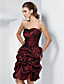  Ball Gown Sweetheart Strapless Short/Mini Taffeta Cocktail Dress