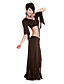  dancewear viscosa con borlas traje danza del vientre para las damas más colores