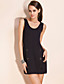  TS Double Button Open-back Bow Dress (More Colors)