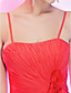  Trumpet/Mermaid Spaghetti Straps Short/Mini Chiffon Cocktail Dress