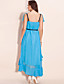  TS Asymmetric Hem Ruffle Maxi Tail Dress