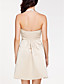  A-line Halter Short/Mini Satin Bridesmaid Dress