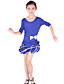  linda dancewear viscose vestido de dança latina para crianças mais cores