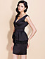  TS Trendy V-neck Backless Tulip Dress
