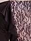  TS Splicing Lace Ruffle Dress