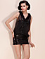  ts seda chiffon vestido de festa de lantejoulas (mais cores)