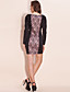  TS Splicing Lace Ruffle Dress