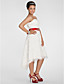  A-line Sweetheart Asymmetrical Lace Plus Size Wedding Dress