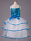  bola vestido de cintas de espaguete na altura do joelho organza de lantejoulas e cetim vestido da menina flor