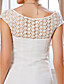  Sheath/ Column Square Floor-length Chiffon Wedding Dress