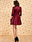  TS VINTAGE Baroque Style Contrast Color Dress with Belt