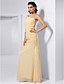  Sheath/ Column One Shoulder Floor-length Chiffon Evening Dress