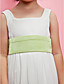  a-lijn vierkante vloer-length chiffon bloem meisje jurk