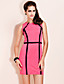  ts kontrast enkelhet bodycon kjole
