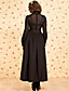  ts vintage hoge kraag jacquard pofmouw jurk