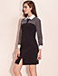  TS Checked Chiffon Long Sleeve Shirt Dress