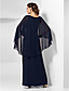 Sheath/Column Scoop Floor-length Chiffon Evening Dress