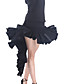  negro traje de flamenca viscosa latin dance falda para las damas