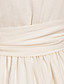  ts ruffle cintura vestido decote quadrado