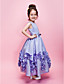  Ball Gown Jewel Ankle-length Satin Flower Girl Dress