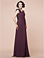  Sheath/Column Straps Floor-length Chiffon Mother of the Bride Dress