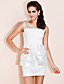  ts paillet krave organza peplum dress