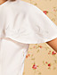  TS VINTAGE 1950s Embroidered Belted Shawl Dress