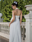  Sheath/ Column Halter Floor-length Chiffon Wedding Dress