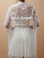  Long Sleeve Lace Special Occasion Jacket/Wedding Wrap(More Colors)