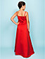  A-line Spaghetti Straps  Floor-length Satin Junior Bridesmaid Dress