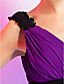  Sheath/Column V-neck Knee-length Chiffon Lace Cocktail Dress