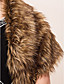  Elegant Long-Haired Faux Fox Fur Party / Evening Shawl / Wrap
