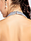  A-line Halter Knee-length Organza Over Taffeta Bridesmaid Dress