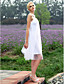  A-line Scoop Knee-length Tulle Wedding Dress
