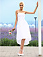  Debonaire A-line Strapless Asymmetrical Taffeta Wedding Dress