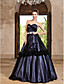  Ball Gown Sweetheart Floor-length Tulle Satin Evening Dress