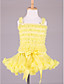  tapas del petti con pettidress a Juego vestido de niña de las flores de gasa