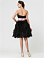  A-line Knee-length Organza Bridesmaid Dress With Ruffles