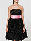  A-line Knee-length Organza Bridesmaid Dress With Ruffles