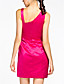  Sheath/ Column Straps Short/ Mini Satin Bridesmaid Dress