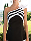  Ball Gown One Shoulder Short/Mini Satin Cocktail Party Dress