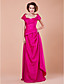 Sheath/Column Off-the-shoulder Floor-length Taffeta Mother Of The Bride Dress
