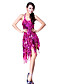  Dancewear Cotton and Polyester with Beadings Performance Latin Dance Dress For Ladies More Colors