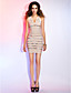  Sheath/Column Halter Sleeveless Short/Mini Bandage Dress