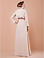 Sheath/Column Square Floor-length Satin And Chiffon Mother Of The Bride Dress With A Wrap