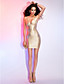  Sheath/Column V-neck Sleeveless Short/Mini Bandage Dress
